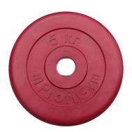 Диск обрезиненный &quot;ProfiGym&quot; d 26 мм красный 5,0 кг, фото 1