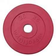 Диск обрезиненный &quot;ProfiGym&quot; d 51 мм красный 25,0 кг, фото 1