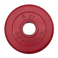 Диск обрезиненный &quot;ProfiGym&quot; d 51 мм красный 5,0 кг, фото 1