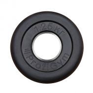 Диск обрезиненный &quot;ProfiGym&quot; d 51 мм чёрный 1,25 кг, фото 1