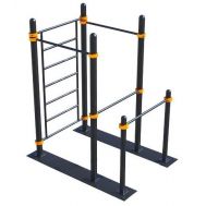 Мобильный спортивный комплекс  с лестницей, двумя турниками и брусьями СВС-101