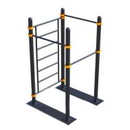 Мобильный спортивный комплекс  с лестницей и тремя турниками СВС-100