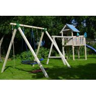 Высокие Качели Гарда (рама для качелей) на 2 места (НЕ окрашенные H-2,6м), фото 1