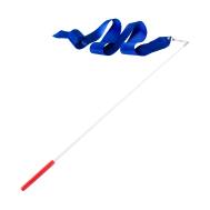 Лента для художественной гимнастики AGR-201 4м, с палочкой 46 см, синий, фото 1