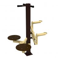 Тренажер уличный степпер и двойной твистер  Air-Gym YT49, фото 1