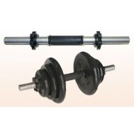 Гриф гантельный &quot;Титан&quot; d 31 мм обрезиненная ручка/гайка L450 мм, фото 1