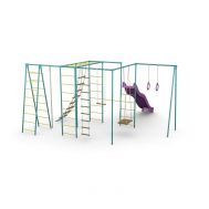 Детский спортивный комплекс ДСК для улицы СпортОкей &quot;Макси с горкой + ТР&quot;, фото 1