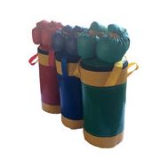 Набор боксерский детский № 2 (мешок боксерский 5 кг. + перчатки + трос) синий/желтый, фото 1