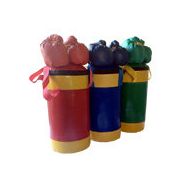 Набор боксерский детский № 2 (мешок боксерский 5 кг. + перчатки + трос) зелёно/желтый, фото 1