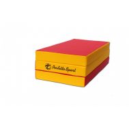 Мат № 4 (100 х 150 х 10) складной PERFETTO SPORT красно/жёлтый