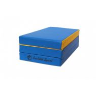 Мат № 4 (100 х 150 х 10) складной PERFETTO SPORT сине/жёлтый