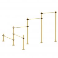 Тройной каскад турников с перекладинами для отжиманий Air-Gym YSK36, фото 1