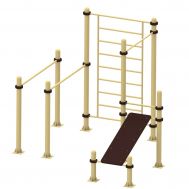 Комплекс турник, брусья, скамья для пресса, шведская стенка  Air-Gym YSK60, фото 1
