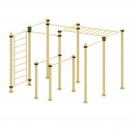 Спортивный комплекс шведская стенка + турник + брусья +рукоход 006 Air-Gym YSK89, фото 1