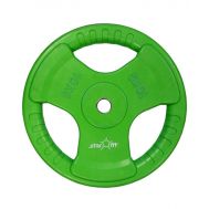 Диск обрезиненный STARFIT BB-201 10 кг, d=26 мм, стальная втулка, зеленый 1/2, фото 1