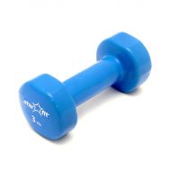 Гантель виниловая STARFIT DB-101 3 кг, синяя (1 шт.) 1/6, фото 1