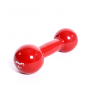Гантель виниловая STARFIT DB-102 3 кг, темно-красный (1 шт.) 1/6, фото 1