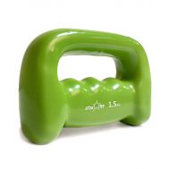 Гантель виниловая STARFIT DB-103 1,5 кг, зеленая (1 шт.) 1/12, фото 1
