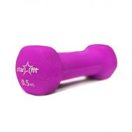 Гантель неопреновая STARFIT DB-201 0,5 кг, розовая (1 шт.) 1/40, фото 1