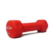Гантель неопреновая STARFIT DB-201 1 кг, красная (1 шт.) 1/20, фото 1