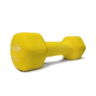 Гантель неопреновая STARFIT DB-201 2,5 кг, желтая (1 шт.) 1/8, фото 1