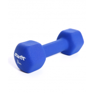 Гантель неопреновая STARFIT DB-201 3 кг, синяя (1 шт.) 1/6, фото 1