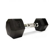 Гантель обрезиненная STARFIT DB-301  4 кг, черная 1/4, фото 1