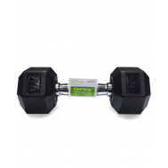 Гантель обрезиненная STARFIT DB-301  7 кг, черная 1/2, фото 1
