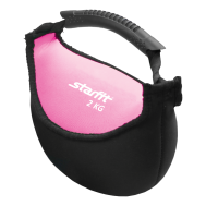 Гиря мягкая неопреновая STARFIT DB-601 2 кг, розовая, фото 1
