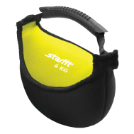 Гиря мягкая неопреновая STARFIT DB-601 4 кг, желтая, фото 1