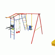 Спортивный комплекс Игромания-3 Пресс дачный с горкой КМС-423, фото 1