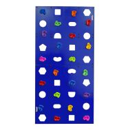 Скалодром пристенный &quot;Формула здоровья&quot; 1000*2000 стандарт ЭЛЬБРУС с отверстиями синий, фото 1