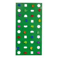 Скалодром пристенный &quot;Формула здоровья&quot; 1000*2000 стандарт ЭЛЬБРУС с отверстиями зелёный, фото 1