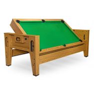 Cтол-трансформер «Twister» 3 в 1 (3 игры: бильярд, аэрохоккей, настольный теннис; 217 х 107,5 х 81 см; дуб)