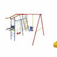 Спортивный комплекс Игромания-5 Фитнесс дачный с горкой КМС-425, фото 1