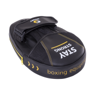 Лапа E 602-2 боксерская, кожзам, черный, фото 1