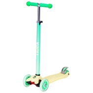 Самокат 3-колесный Snappy 3D, 120/80 мм, желтый/мятный, фото 1