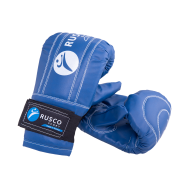 Перчатки снарядные, кожзам, синий, S, фото 1