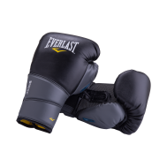 Перчатки боксерские Protex2 GEL, 10oz, L/XL, к/з, черные, фото 1