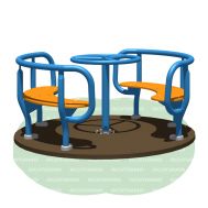 Карусель Romana 108.27.02 сине/желтая, фото 1