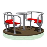 Карусель Romana 108.27.02 серо/красная, фото 1