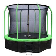 Батут Yarton 12 ft 3,66 м с сеткой и лестницей (зеленый), фото 1