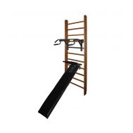 Шведская стенка Бук Стандарт с турником-брусьями и доской для пресса с валиками для ног, фото 1