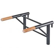 Цельносварные брусья с деревянными ручками NO4