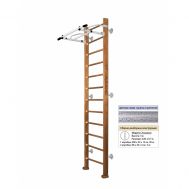 Шведская стенка Kampfer Swedish Wall (№2 Ореховый Высота 3 м белый антик турник), фото 1