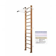 Шведская стенка Kampfer Swedish Wall (№2 Ореховый Высота 3 м белый турник), фото 1