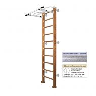 Шведская стенка Kampfer Swedish Wall (№2 Ореховый Стандарт белый антик турник), фото 1