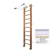 Шведская стенка Kampfer Swedish Wall (№2 Ореховый Стандарт белый турник), фото 1