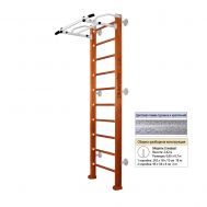 Шведская стенка Kampfer Swedish Wall (№4 Вишневый Стандарт белый антик турник), фото 1