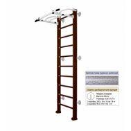 Шведская стенка Kampfer Swedish Wall (№5 Шоколадный Стандарт белый антик турник), фото 1